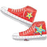 All Star Dad Sport Shoe Shape Balloon 40 inches