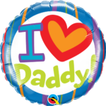 I Heart Daddy Mylar balloon 55821