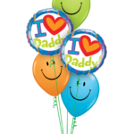 Smile Dad Balloon Bouquet Fathers Day Balloon Bouquet